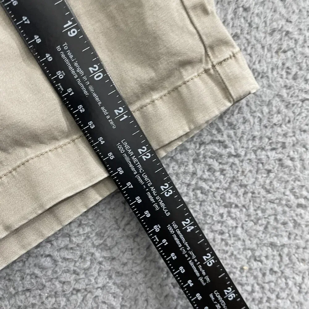 Vineyard Vines Breaker Shorts Men 42 Tan Chino Classic Flat‎ Front Golf